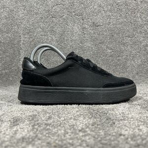 Kizik Prague Blackout Women’s Size 7 Wide Black Suede Canvas Athletic Shoes Used